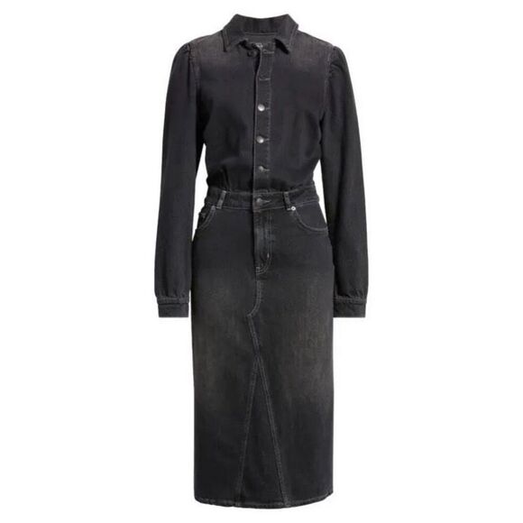 RAILS Beverly Long Sleeve Denim Shirt Dress - coffeafoods.com